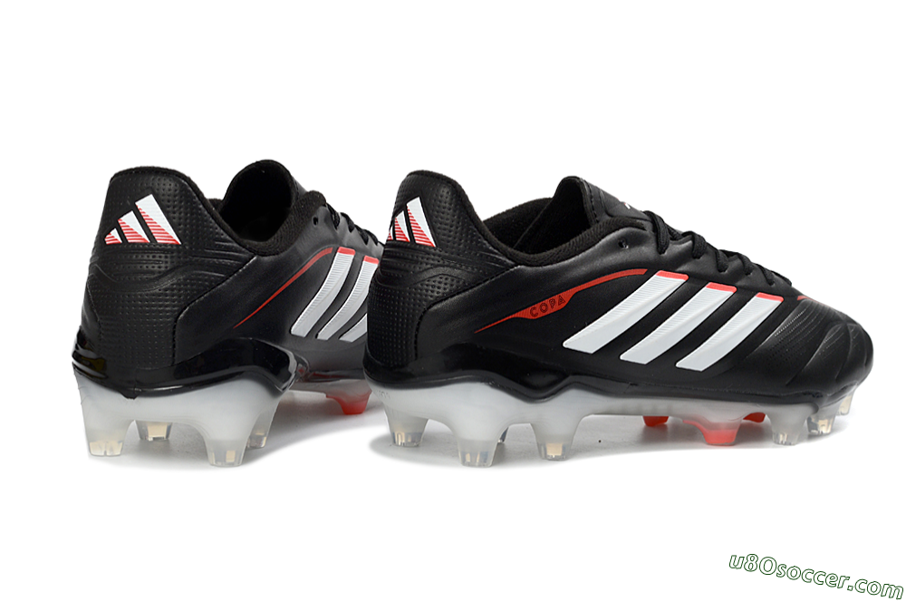 Adidas Copa Pure 3 FG Firm Ground Soccer Cleats - Black/Vibrant Red/Frosted White 6