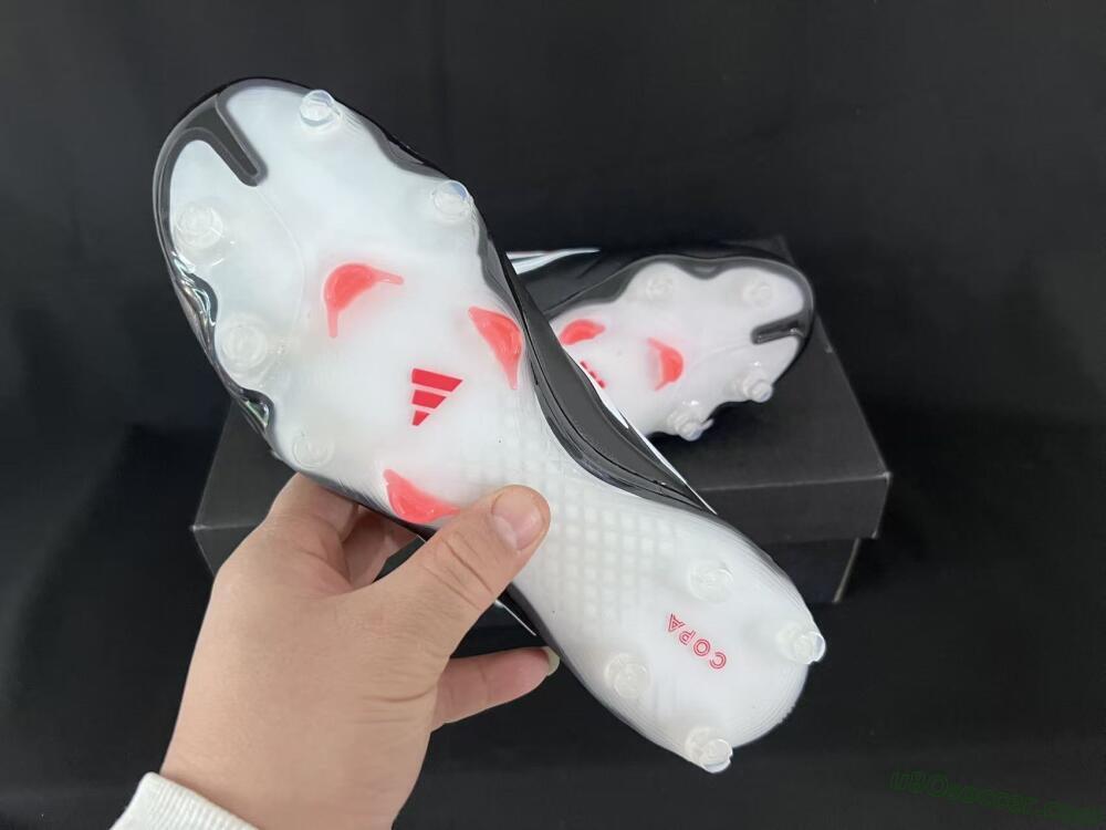 Adidas Copa Pure 3 FG Firm Ground Soccer Cleats - Black/Vibrant Red/Frosted White