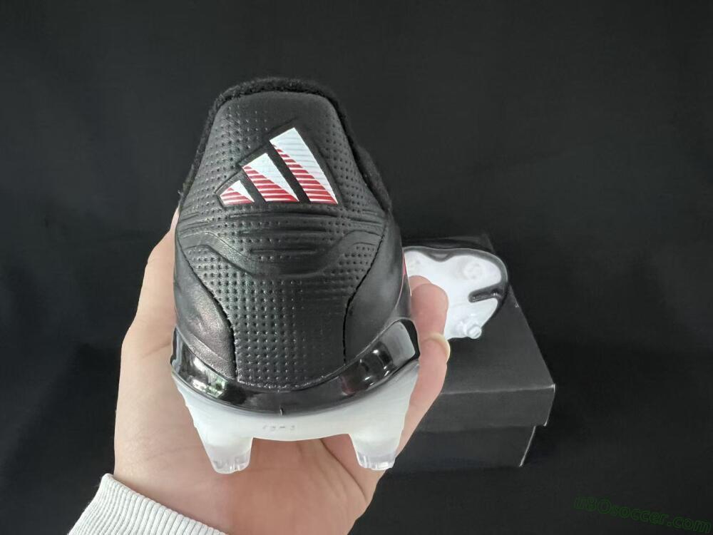 Adidas Copa Pure 3 FG Firm Ground Soccer Cleats - Black/Vibrant Red/Frosted White