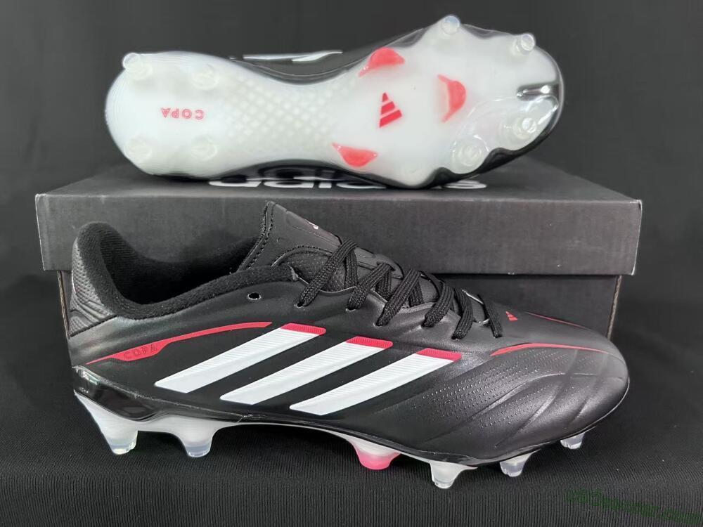 Adidas Copa Pure 3 FG Firm Ground Soccer Cleats - Black/Vibrant Red/Frosted White