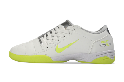Nike Total 90 III IC Indoor & Futsal Soccer Shoes - White/Neon Yellow/Metallic Silver