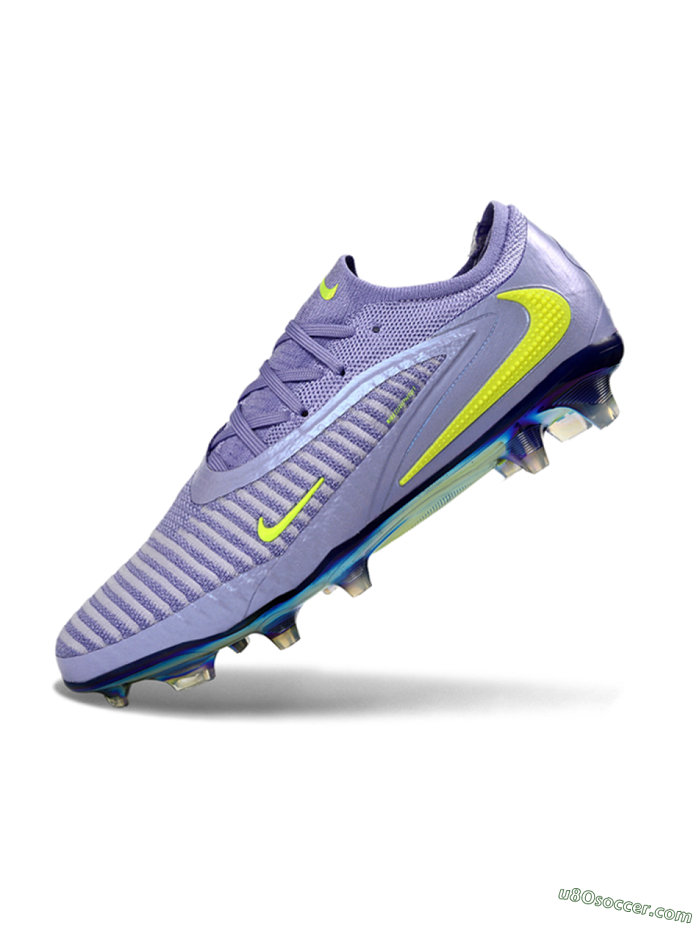 Nike Phantom 6 Elite Low FG Firm Ground Soccer Cleats - Purple/Neon Lime/Silver 5