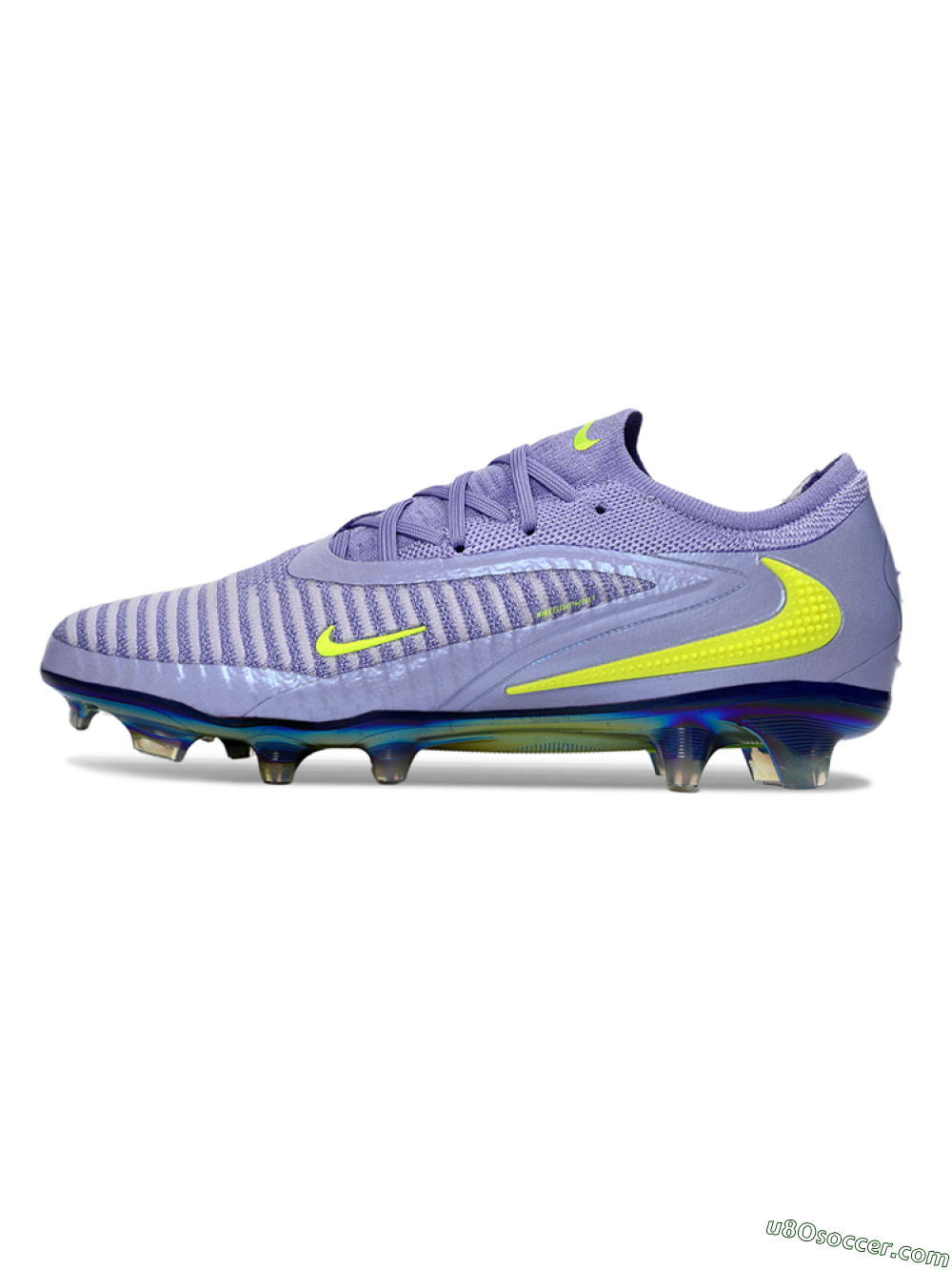 Nike Phantom 6 Elite Low FG Firm Ground Soccer Cleats - Purple/Neon Lime/Silver 2