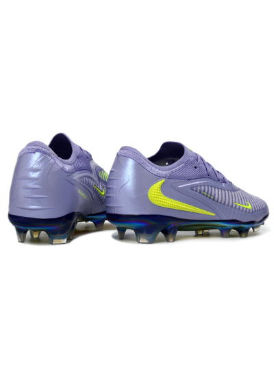 Nike Phantom 6 Elite Low FG Firm Ground Soccer Cleats - Purple/Neon Lime/Silver