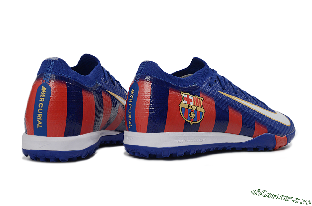 Nike Air Zoom Mercurial Vapor 16 Elite TF Artificial Turf Soccer Shoes - Blue/Crimson Red/Night Sky 6