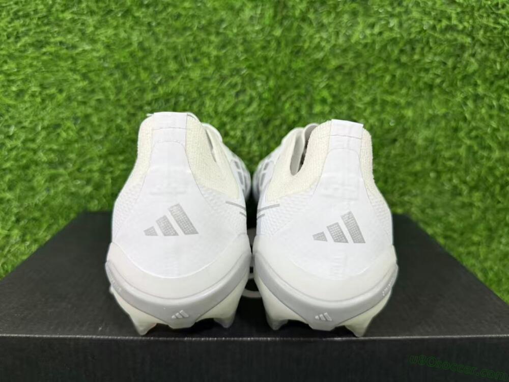 Adidas Predator 26 Elite FG Firm Ground Soccer Cleats - White/Silver Mist/Cloud Grey