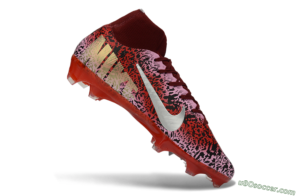 Nike Air Zoom Mercurial Superfly 10 Elite FG Firm Ground Soccer Cleats - Pink/Crimson Red/Black 4