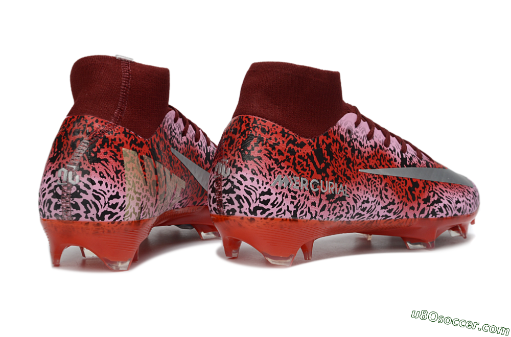 Nike Air Zoom Mercurial Superfly 10 Elite FG Firm Ground Soccer Cleats - Pink/Crimson Red/Black 6