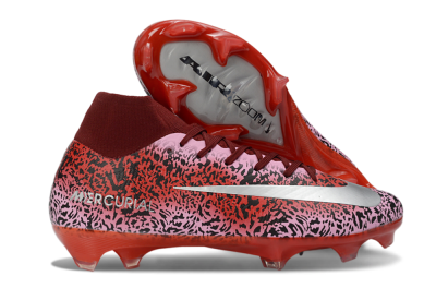 Nike Air Zoom Mercurial Superfly 10 Elite FG Firm Ground Soccer Cleats - Pink/Crimson Red/Black