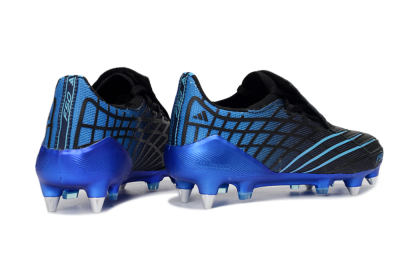 Adidas F50 Spider Elite SG Soft Ground Soccer Cleats - Black/Electric Blue/Graphite
