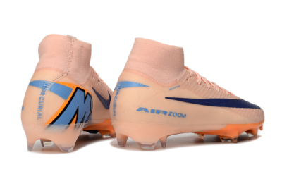 Nike Air Zoom Mercurial Superfly 10 Elite FG Firm Ground Soccer Cleats - Peach/Coral Breeze/Deep Ocean