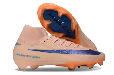 Nike Air Zoom Mercurial Superfly 10 Elite FG Firm Ground Soccer Cleats - Peach/Coral Breeze/Deep Ocean