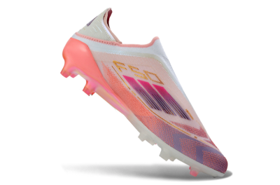 Adidas F50 304 Elite Laceless AG Artificial Grass Soccer Cleats - Pink/Coral Pink/Soft Lilac