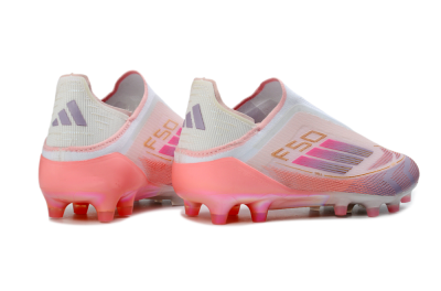 Adidas F50 304 Elite Laceless AG Artificial Grass Soccer Cleats - Pink/Coral Pink/Soft Lilac