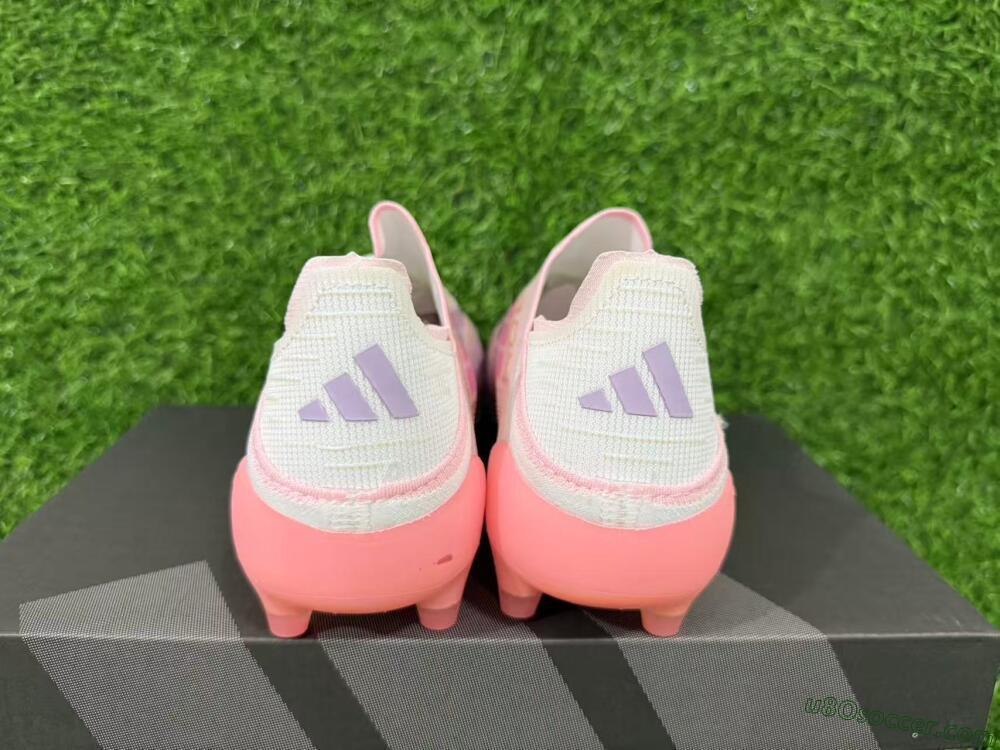 Adidas F50 304 Elite Laceless AG Artificial Grass Soccer Cleats - Pink/Coral Pink/Soft Lilac
