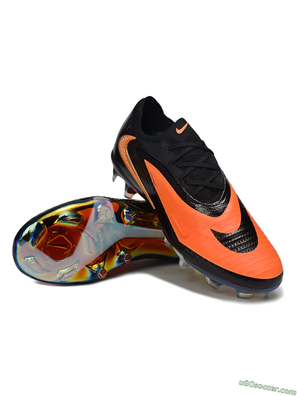Nike Phantom 6 Elite Low FG Firm Ground Soccer Cleats - Orange/Electric Orange/Black 3
