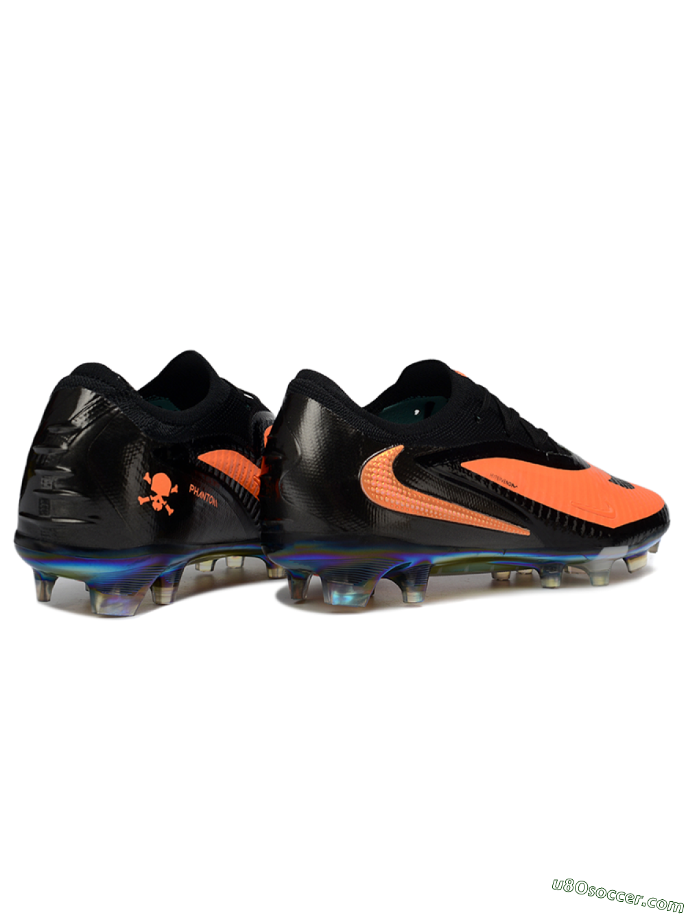Nike Phantom 6 Elite Low FG Firm Ground Soccer Cleats - Orange/Electric Orange/Black 6