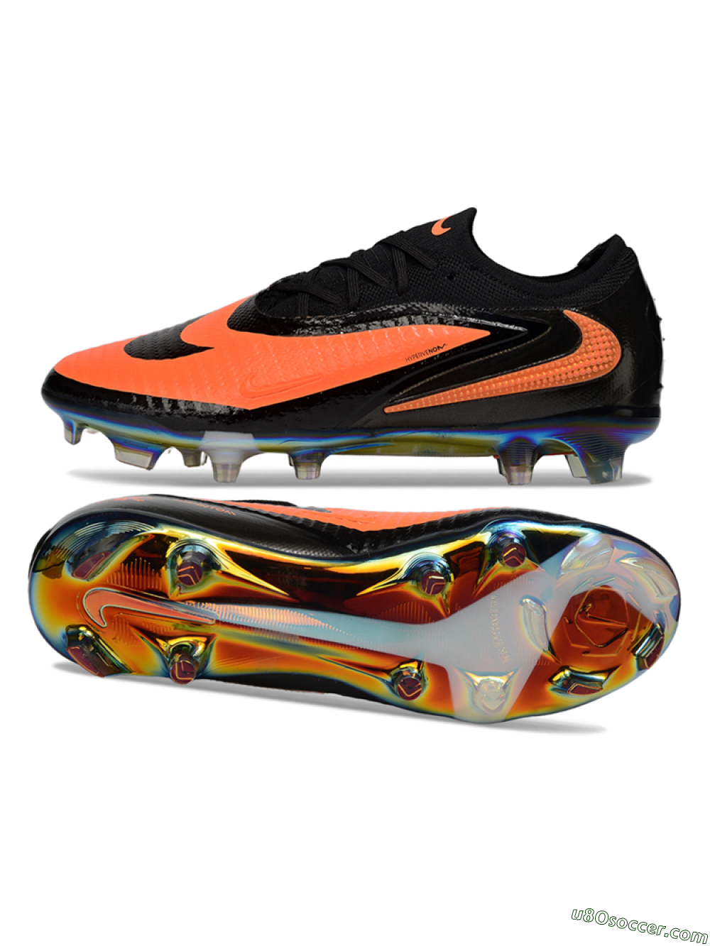 Nike Phantom 6 Elite Low FG Firm Ground Soccer Cleats - Orange/Electric Orange/Black 0