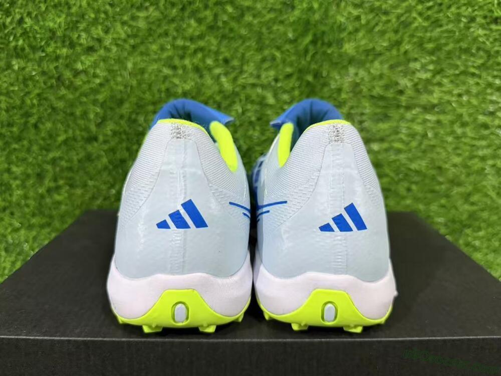 Adidas Predator 26 Elite Fold-Over Tongue TF Artificial Turf Soccer Shoes - Blue/Lime Green/Neon Yellow
