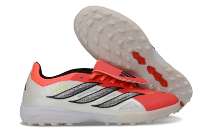 Adidas Predator 26 Elite Fold-Over Tongue TF Artificial Turf Soccer Shoes - Red/Coral Surge/Black Shadow