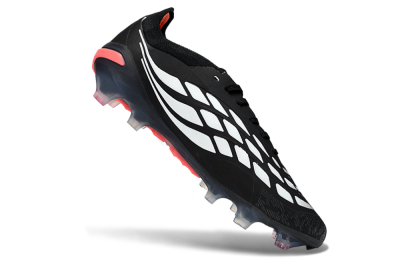 Adidas Predator 26 Elite FG Firm Ground Soccer Cleats - Black/Vibrant Red/Crystal White