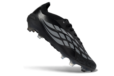 Adidas Predator 26 Elite FG Firm Ground Soccer Cleats - Black/Graphite Grey/Dark Shadow