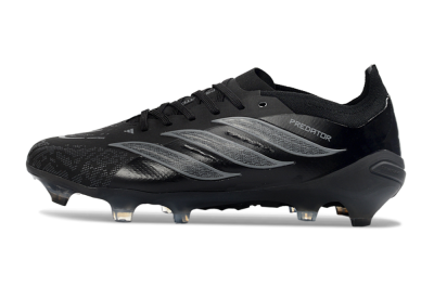 Adidas Predator 26 Elite FG Firm Ground Soccer Cleats - Black/Graphite Grey/Dark Shadow