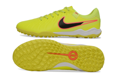 Nike Tiempo Legend 10 Academy TF Artificial Turf Soccer Shoes - Yellow/Electric Green/Hot Pink