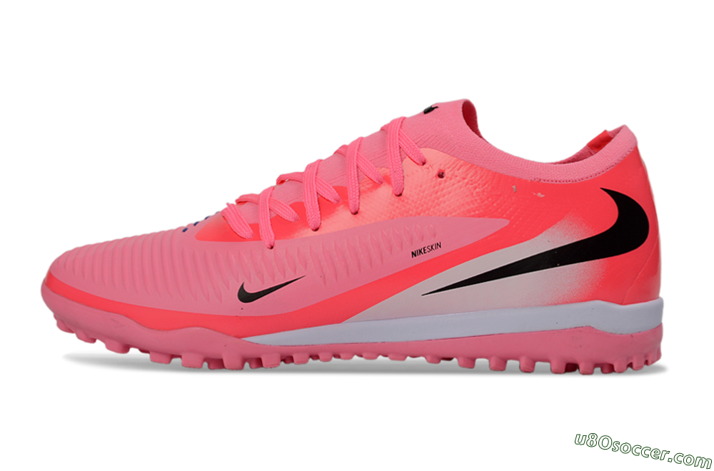 Nike Phantom 6 Elite Low TF Artificial Turf Soccer Shoes - Pink/Neon Pink/Black 2