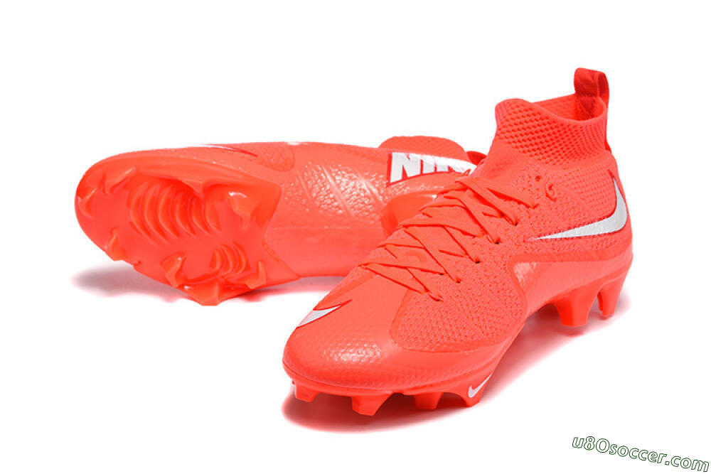 Nike Magista Obra FG Firm Ground Soccer Cleats - Red/Flame Red/Highlighter Red 3