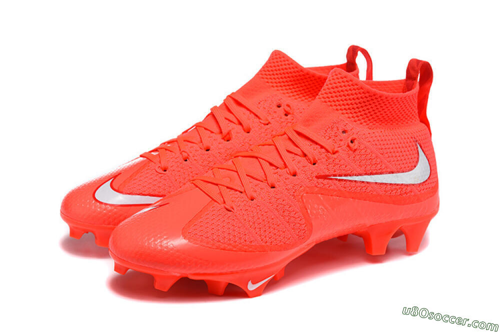 Nike Magista Obra FG Firm Ground Soccer Cleats - Red/Flame Red/Highlighter Red 5