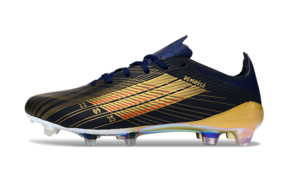 Dembélé x Adidas F50 Elite FG Firm Ground Soccer Cleats - Navy/Gold Rush/Shimmering Ocean