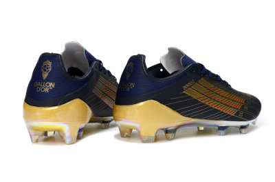 Dembélé x Adidas F50 Elite FG Firm Ground Soccer Cleats - Navy/Gold Rush/Shimmering Ocean