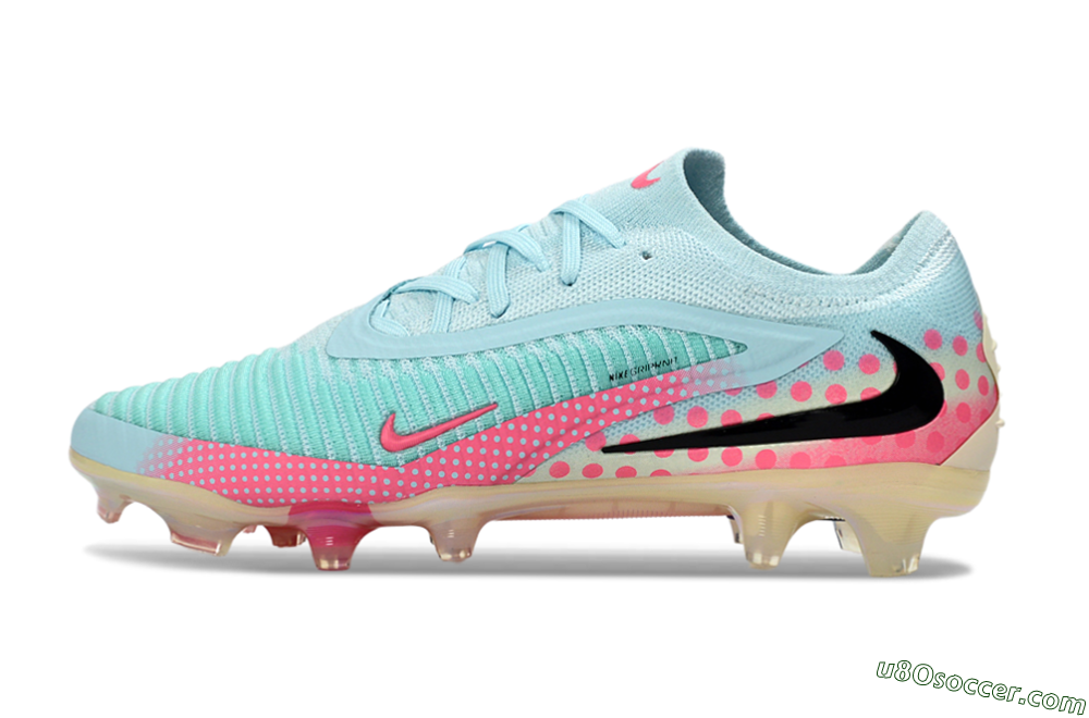 Nike Phantom 6 Elite Low FG Firm Ground Soccer Cleats - Aqua/Coral Pink/Soft Mint 2