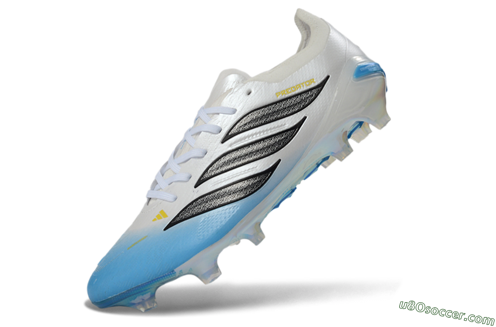 Adidas Predator 26 Elite FG Firm Ground Soccer Cleats - Blue/Sky Blue/Icy White 4