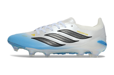 Adidas Predator 26 Elite FG Firm Ground Soccer Cleats - Blue/Sky Blue/Icy White