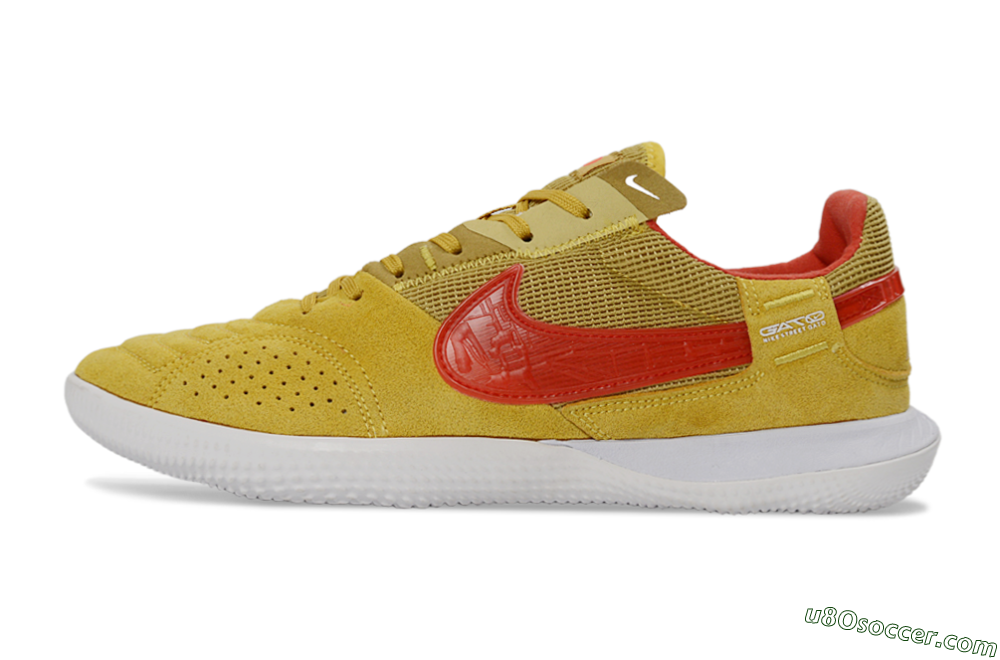Nike Street Gato IC Indoor & Futsal Soccer Shoes - Yellow/Solar Yellow/Crimson Red 2