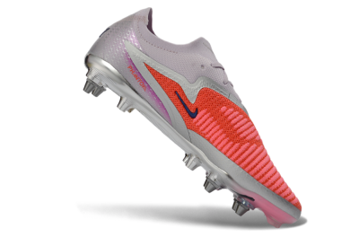 Nike Phantom 6 Elite Low SG Soft Ground Soccer Cleats - Pink/Electric Orange/Silver