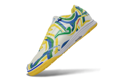 Joma Top Flex IC Indoor & Futsal Soccer Shoes - Yellow/Vibrant Green/Blue Wave