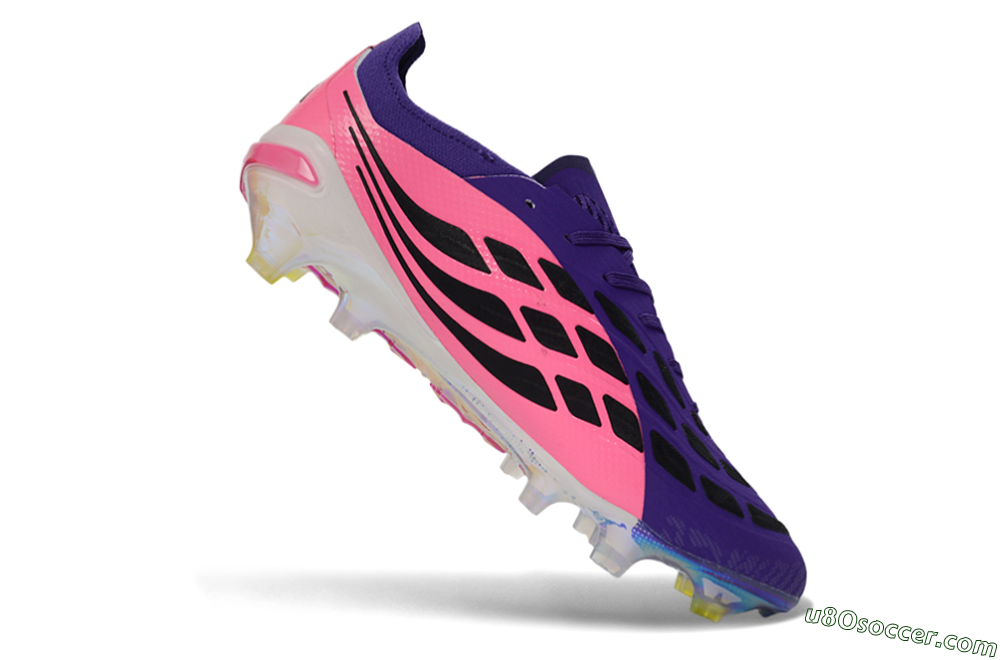 Adidas Predator 26 Elite FG Firm Ground Soccer Cleats - Purple/Vibrant Pink/Black 4