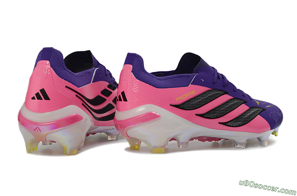 Adidas Predator 26 Elite FG Firm Ground Soccer Cleats - Purple/Vibrant Pink/Black 6