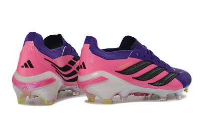 Adidas Predator 26 Elite FG Firm Ground Soccer Cleats - Purple/Vibrant Pink/Black