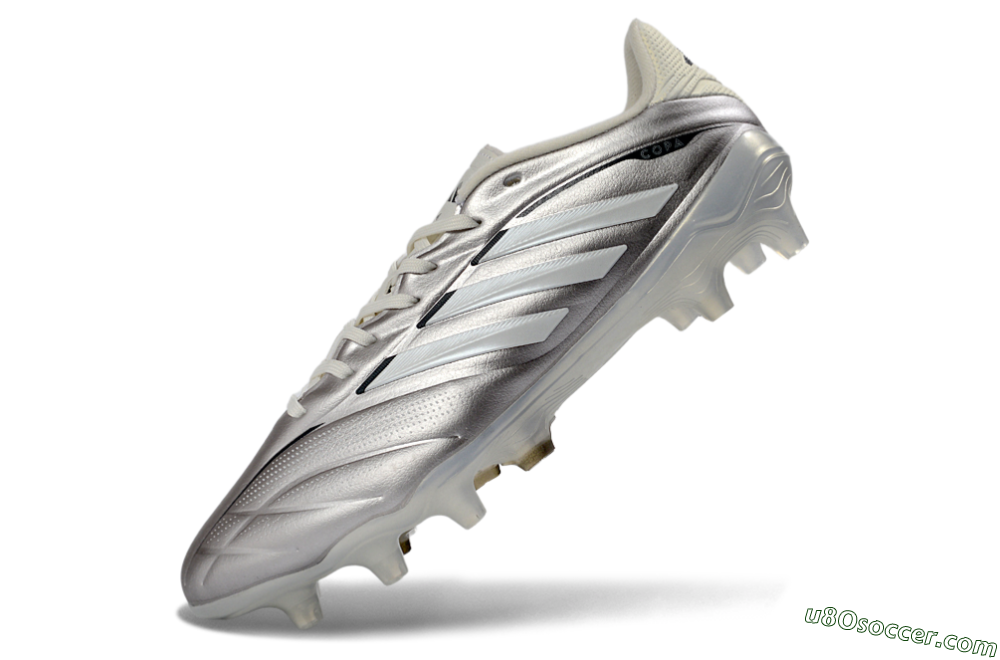 Adidas Copa Pure 3 FG Firm Ground Soccer Cleats - Silver/Metallic Grey/White 5
