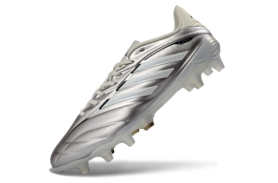 Adidas Copa Pure 3 FG Firm Ground Soccer Cleats - Silver/Metallic Grey/White
