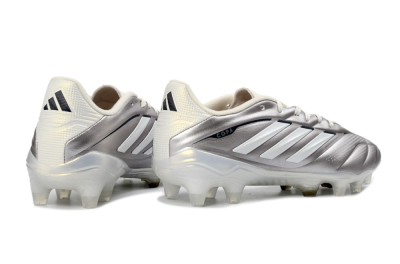 Adidas Copa Pure 3 FG Firm Ground Soccer Cleats - Silver/Metallic Grey/White