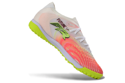 Puma Future 8 Ultimate TF Artificial Turf Soccer Shoes - Pink/Lime Green/White