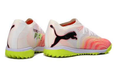 Puma Future 8 Ultimate TF Artificial Turf Soccer Shoes - Pink/Lime Green/White