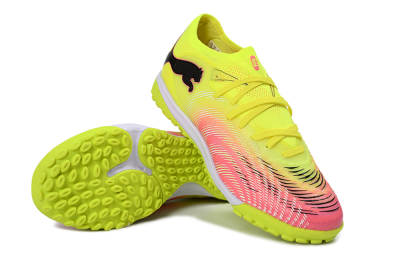 Puma Future 8 Ultimate TF Artificial Turf Soccer Shoes - Yellow/Vibrant Pink/Electric Green