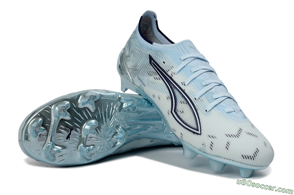 Puma Ultra 5 Ultimate FG Firm Ground Soccer Cleats - Sky/Ice Blue/Silver 3