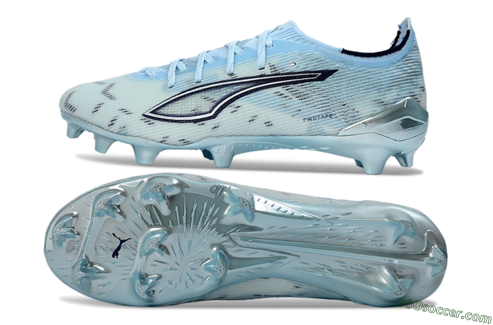 Puma Ultra 5 Ultimate FG Firm Ground Soccer Cleats - Sky/Ice Blue/Silver 0